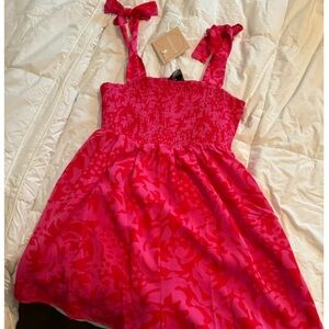 Kittenish Pink Floral Romper